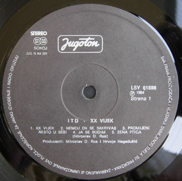 ITD Band - 20. Vijek (LP, Album)