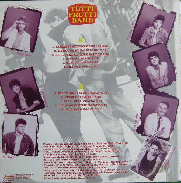 Tutti Frutti Band* - Stvari Lagane (LP, Album, Gre)