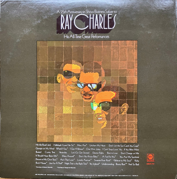 Ray Charles - A 25th Anniversary In Show Business Salute To Ray Charles (2xLP, Comp)