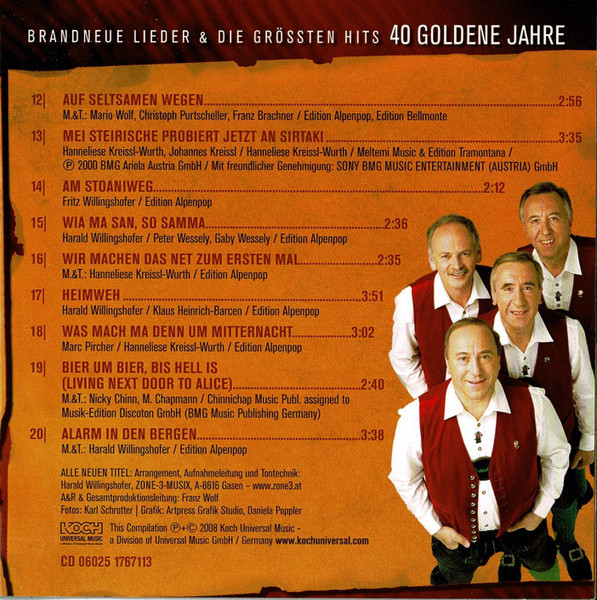 Die Stoakogler - 40 Goldene Jahre (CD, Album)