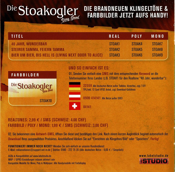 Die Stoakogler - 40 Goldene Jahre (CD, Album)