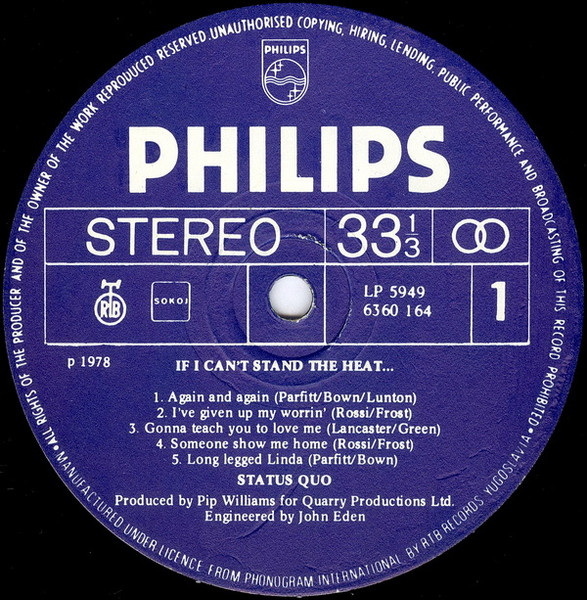 Status Quo - If You Can't Stand The Heat... (LP, Album)