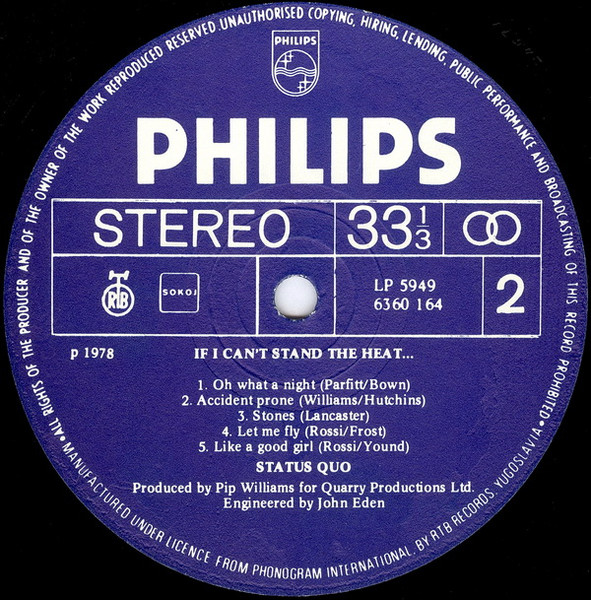 Status Quo - If You Can't Stand The Heat... (LP, Album)