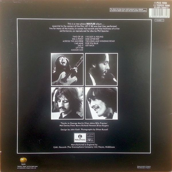 The Beatles - Let It Be (LP, Album, RE, RM, DMM)