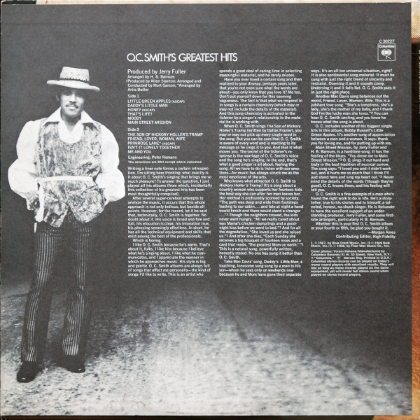 O. C. Smith* - O. C. Smith's Greatest Hits (LP, Comp)