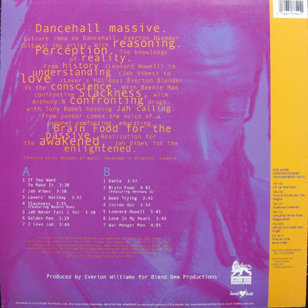 Everton Blender - Visionary (LP, Album)