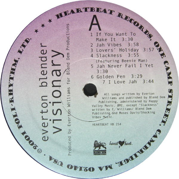 Everton Blender - Visionary (LP, Album)