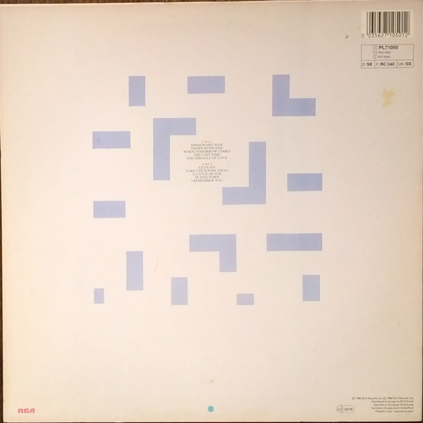 Eurythmics - Revenge (LP, Album, Ita)