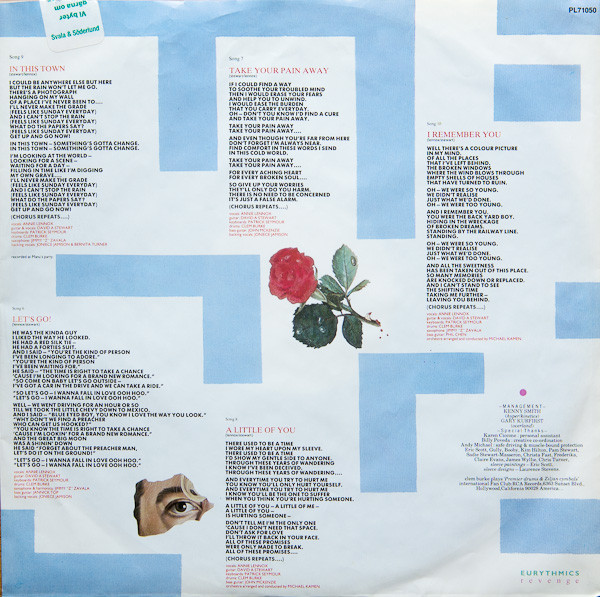 Eurythmics - Revenge (LP, Album, Ita)