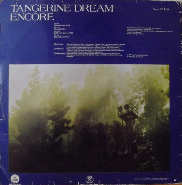 Tangerine Dream - Encore (2xLP, Album, Cen)