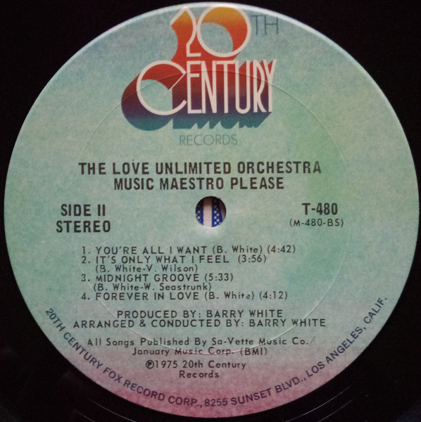 Love Unlimited Orchestra - Music Maestro Please (LP, Album, Pit)