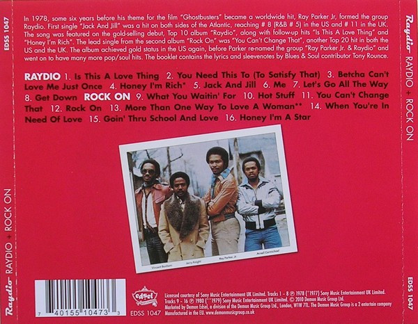 Raydio - Raydio + Rock On (CD, Comp, RM)