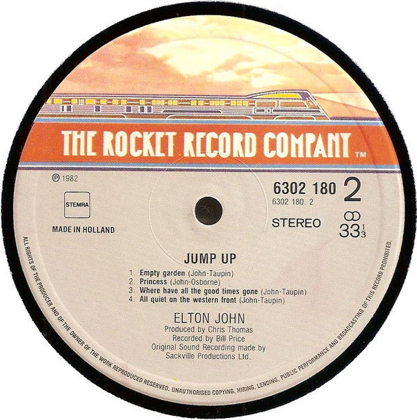 Elton John - Jump Up! (LP, Album, Gat)