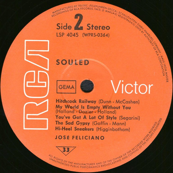 José Feliciano - Souled (LP, Album)