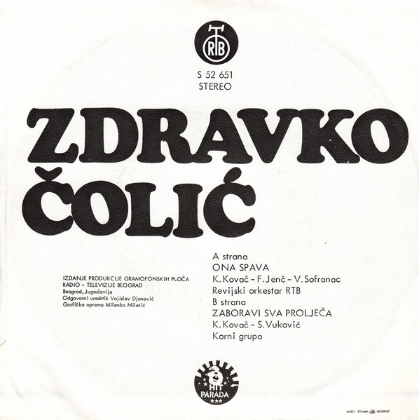 Zdravko ÄŒoliÄ‡ - Ona Spava (7