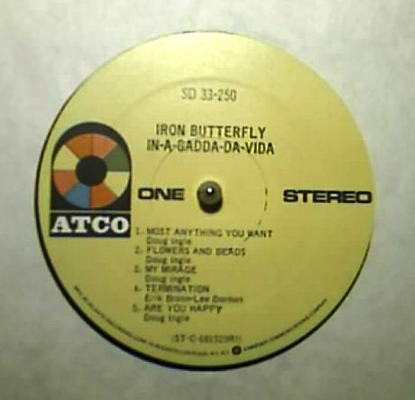 Iron Butterfly - In-A-Gadda-Da-Vida (LP, Album, RE, Ric)