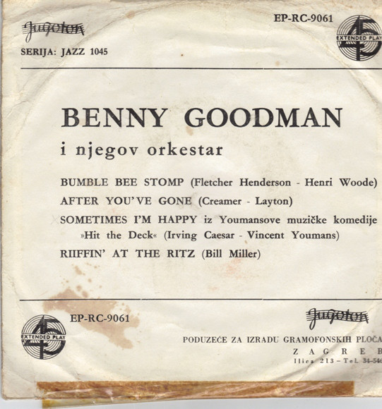 Benny Goodman I Njegov Orkestar* - Bumble Bee Stump (7