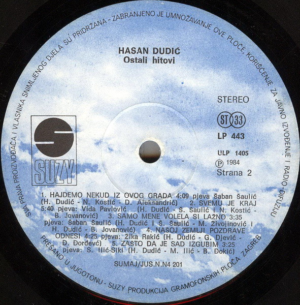 Hasan Dudić - Miki* - Još Pamtim Tvoj Lik I Ostali Hitovi (LP, Comp)