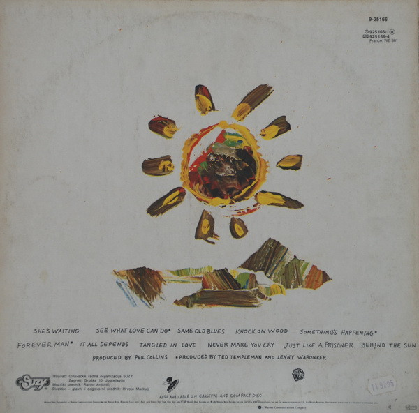 Eric Clapton - Behind The Sun (LP, Album, Gat)