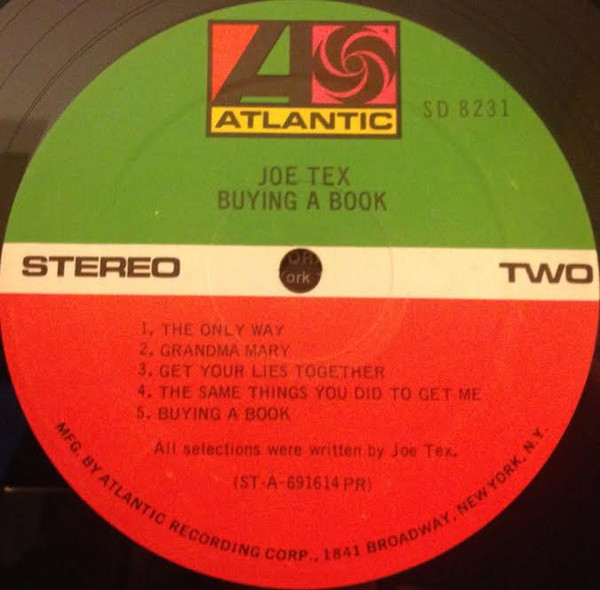 Joe Tex - Buying A Book (LP, Album, Pre)