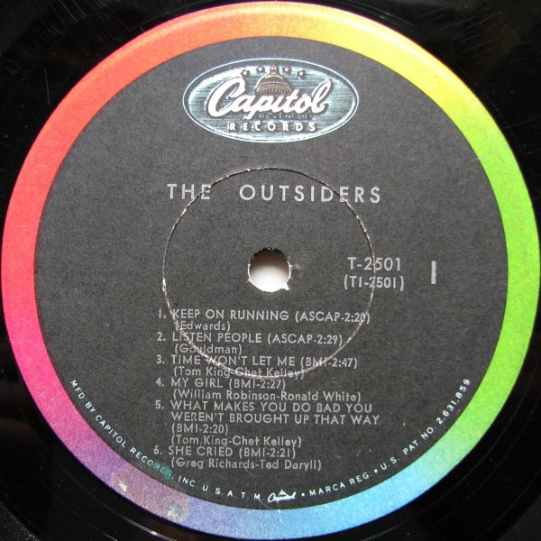 The Outsiders (4) - Time Won't Let Me (LP, Album, Mono, Jac)