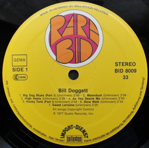 Bill Doggett - All His Hits (LP, Comp)