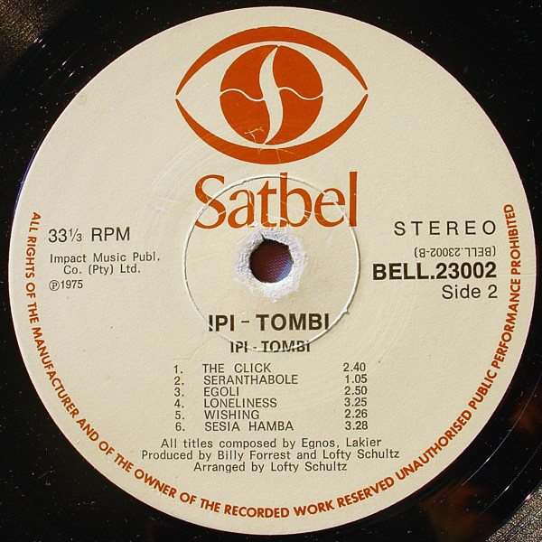Ipi-Tombi - Ipi-Tombi - Original Stage Cast (LP, Album, Gat)