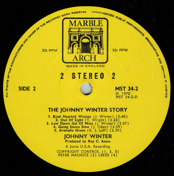 Johnny Winter - The Johnny Winter Story (2xLP, Album, Comp)