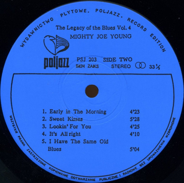 Mighty Joe Young - The Legacy Of The Blues Vol. 4 (LP, Album, RE)