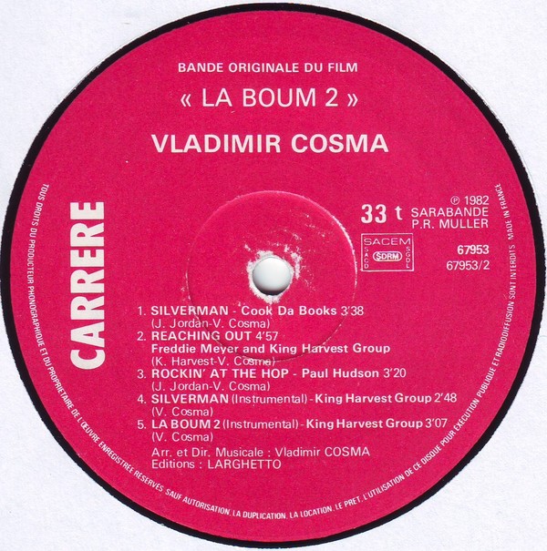 Vladimir Cosma - La Boum 2 (Bande Originale Du Film) (LP, Album)