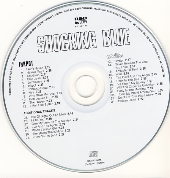 Shocking Blue - Inkpot & Attila (CD, Comp, RE)
