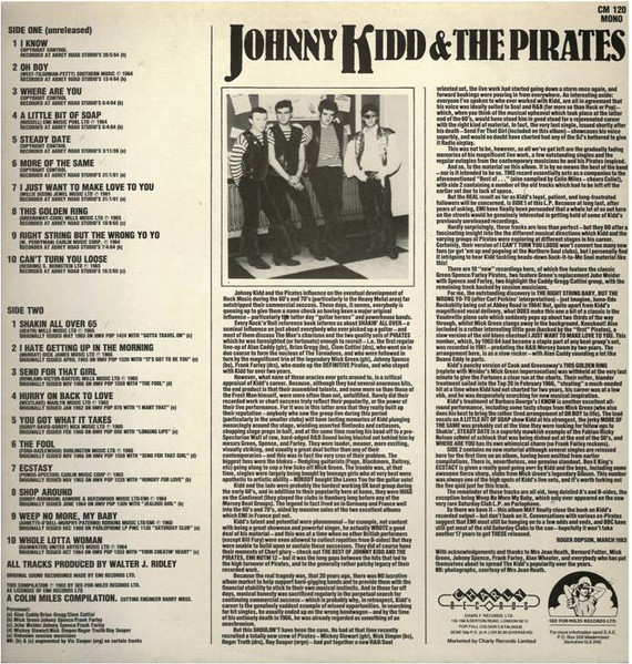 Johnny Kidd & The Pirates - Rarities (LP, Comp, Mono)