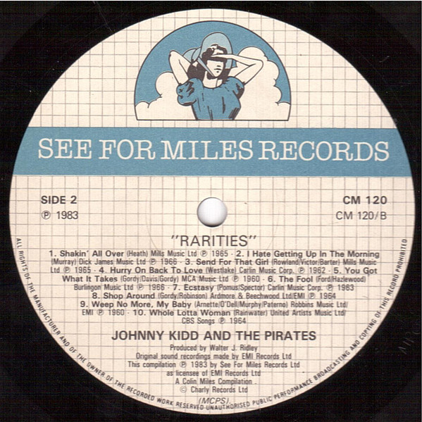 Johnny Kidd & The Pirates - Rarities (LP, Comp, Mono)