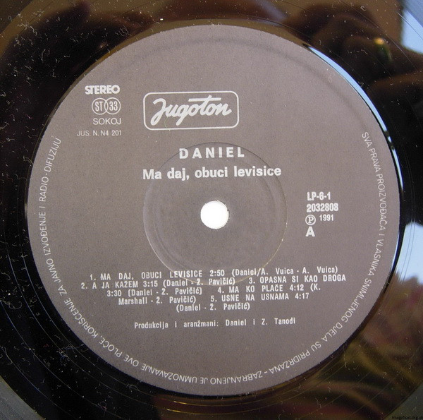Daniel (8) - Ma Daj, Obuci Levisice (LP, Album)