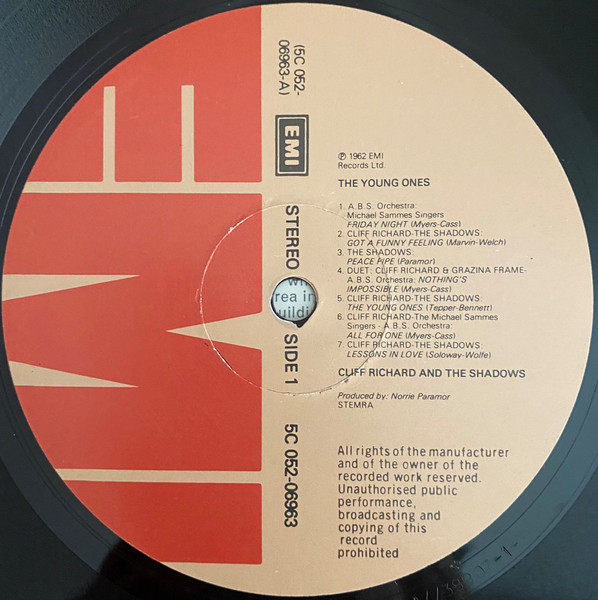 Cliff Richard And The Shadows* - The Young Ones (LP, RE)
