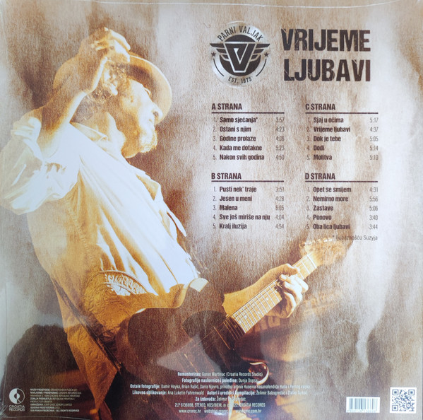Parni Valjak - Vrijeme Ljubavi (LP, Album, Comp, Rem)