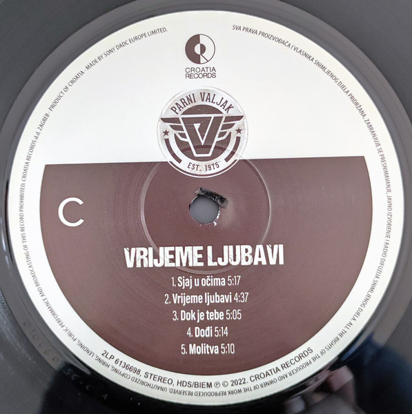 Parni Valjak - Vrijeme Ljubavi (LP, Album, Comp, Rem)