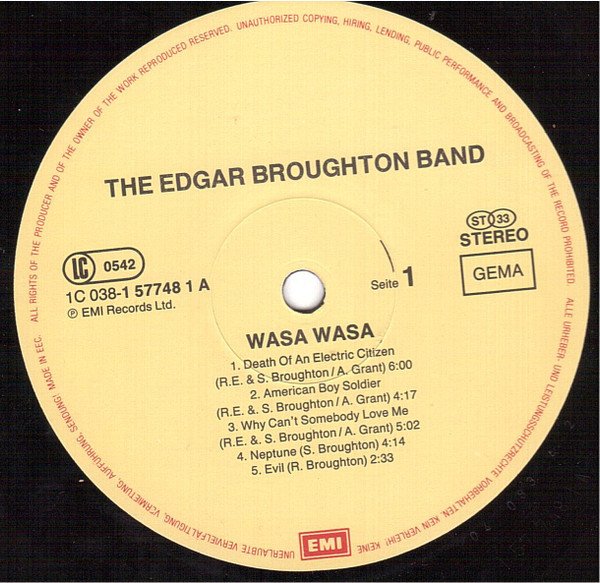 Edgar Broughton Band* - Wasa Wasa (LP, Album, RE)