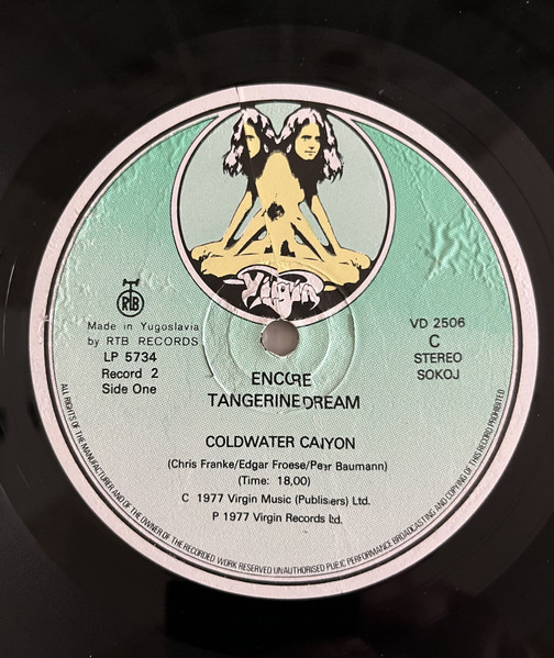 Tangerine Dream - Encore (2xLP, Album, RP, Cen)