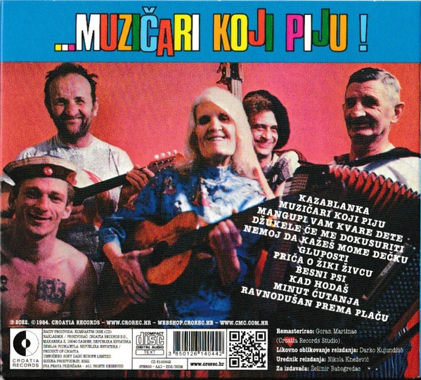 Riblja ÄŒorba - VeÄeras Vas Zabavljaju MuziÄari Koji Piju (CD, Album, RE, RM, Dig)