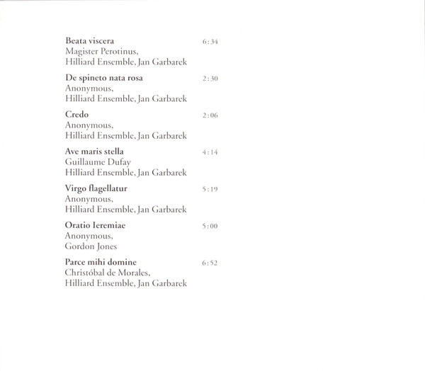 Jan Garbarek / The Hilliard Ensemble - Officium (CD, Album, RE, Sli)