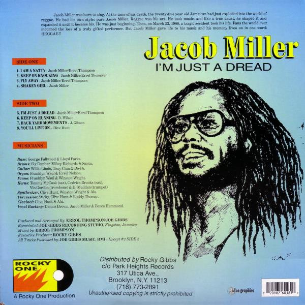 Jacob Miller - I'm Just A Dread (LP, Album, RE)