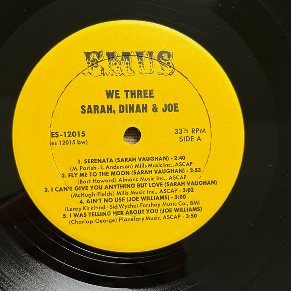 Dinah*, Joe* & Sarah* - We Three (LP, Album)