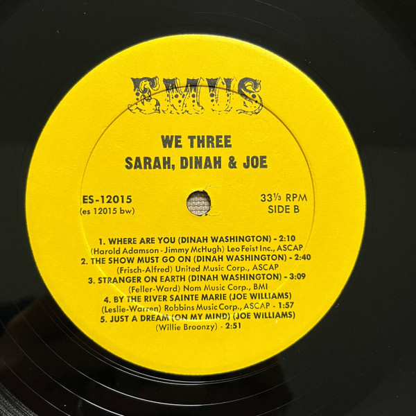 Dinah*, Joe* & Sarah* - We Three (LP, Album)