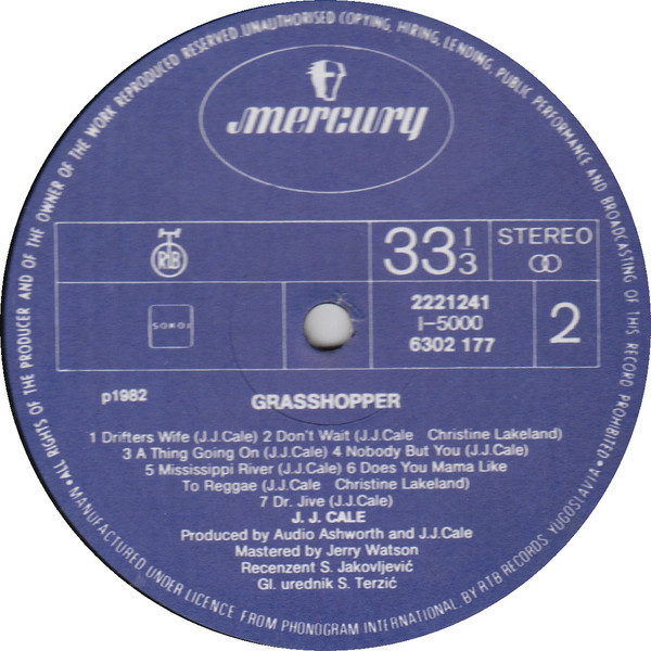 J.J. Cale - Grasshopper (LP, Album)