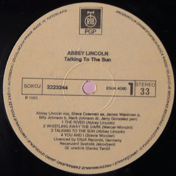 Abbey Lincoln - Talking To The Sun (LP, Album)