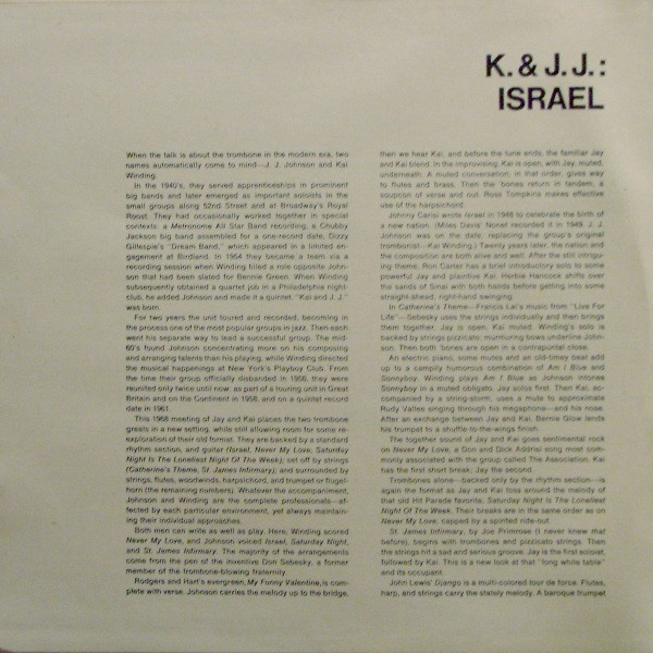 K.* & J.J.* - Israel (LP, Album, Gat)