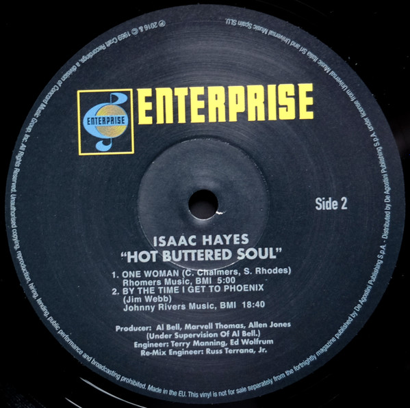 Isaac Hayes - Hot Buttered Soul (LP, Album, RE, 180)