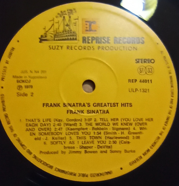 Frank Sinatra - Frank Sinatra's Greatest Hits (LP, Comp)