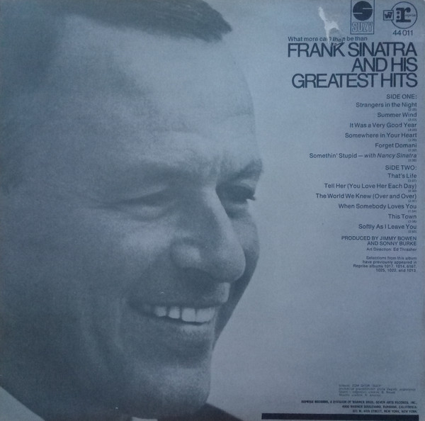 Frank Sinatra - Frank Sinatra's Greatest Hits (LP, Comp)